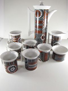 Portmeirion Pottery Coffee Set by Susan Williams Ellis