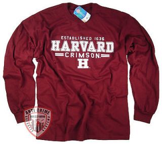 Harvard T Shirt College University Crimson Crew NCAA Officially 