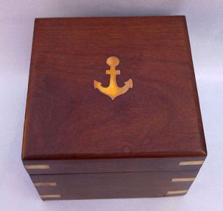 Brass Compass Beautiful Wooden Box / Boat Compass Gimbal compass