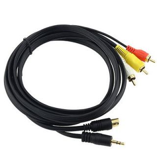 6FT S Video to RCA Composite AV Cable for Laptop PC TV