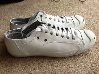 NEW Converse Jack Purcell White Leather Athletic Sneakers Shoes Mens 