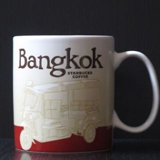 STARBUCKS COFFEE CITY MUG CUP COLLECTION BANGKOK THAILAND 16 OZ MINT