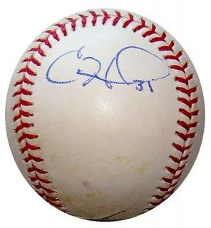 Cole Hamels SIGNED Autographed MLB GAME USED Baseball PHILLIES JSA 