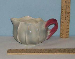 CREAMER or CREAM PITCHER   ROYAL COPLEY   LEAF / CABBAGE LEAF