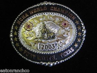 Clint Mortenson Custom Rodeo Trophy Belt Buckle CM13