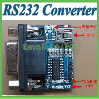   RS232 Serial Port To TTL Converter Module DB9 Connector w Free Cables