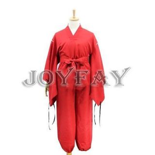 Inuyasha Red suit Cosplay Costume Halloween Cloth