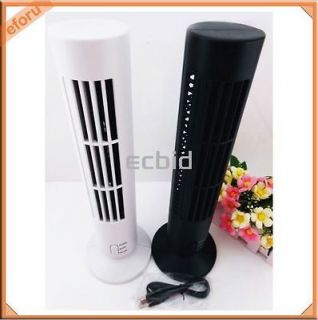 USB Rechareble 5V Cooling Tower Fan for Home and Trave White/Black