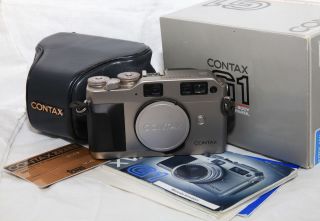 Contax G1 35mm Green Label Rangefinder Film Camera Auto Focus G 1