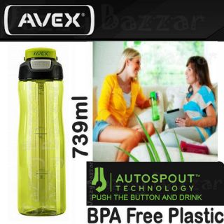Contigo AVEX Sports Drink Water Bottle AutoSpout BPA Free Eco Plastic 