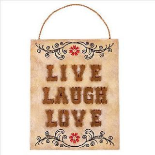    “Live Laugh Love” Indoor/Outdoor Metal Art Wall Decor & Accents