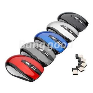 4GHz USB Wireless Optical Mouse Mice For PC Laptop HP Dell Toshiba 