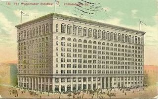Philadelphia Pa Wanamaker Bld 1911 Postcard #14566