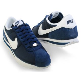 Nike Cortez Basic Nylon 06 317249 413   MIDNIGHT NAVY/WHITE