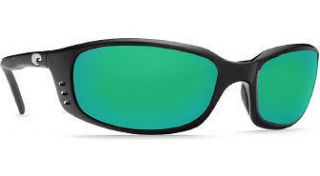 Costa Del Mar Brine Polarized Sunglasses BR11GMGLP Black/Grn Mirror 