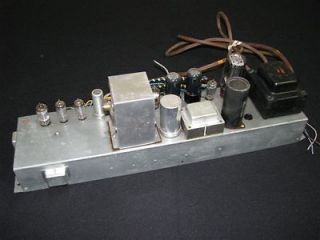 Vintage Tube Amp Amplifier Chassis with Tubes Works 5U4GB 6V6GTA