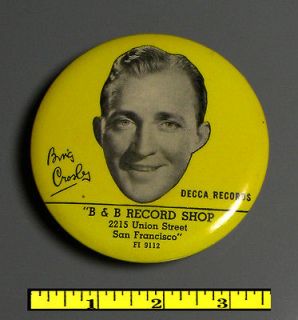 Bing Crosby Record Cleaner * 1930s/40s * San Francisco * Nr/Mint