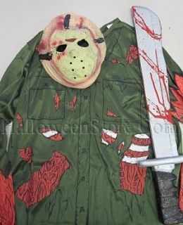 Jason Voorhees Child Costume Kit   Mask, Shirt, Machete