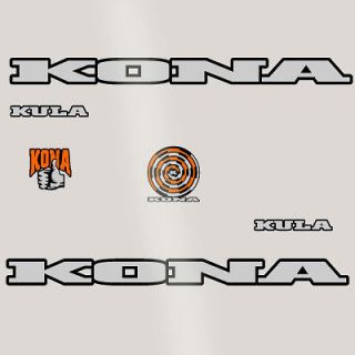Retro Kona Kula 95 96 Frame Decal Sticker Kit