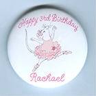 PERSONALIZED ANGELINA BALLERINA BIRTHDAY BUTTON PIN BADGE PARTY FAVOR 