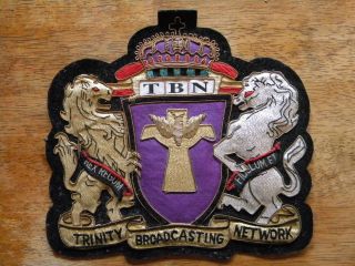TRINITY BROADCASTING NETWORK TBN LARGE SHIRT JACKET PATCH VINTAGE 