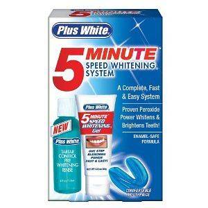 Plus White 5 Minute Speed Whitening System Teeth Kit   USA