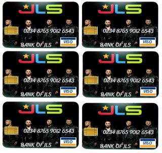 JLS Black Credit Cards Party Bag Fillers X6