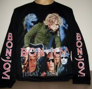 Jon Bon Jovi Jersey Boy long sleeve T Shirt Size L new