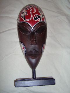 Lizard Tribal Mask  14 inches tall
