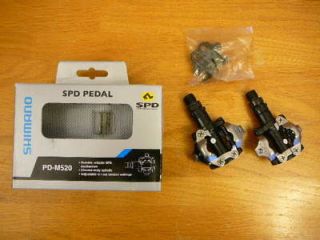 Shimano PD M520 SPD Mountain Bike Pedals w/Cleats NEW