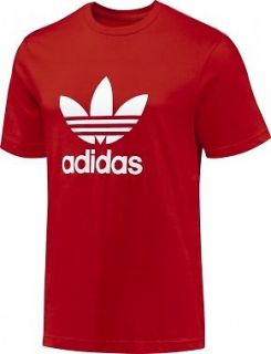   ORIGINALS ADI Trefoil Tee Retro T Shirt Short Sleeves Red S M L XL XXL