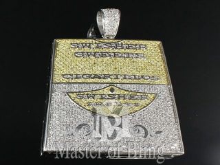   Out Lab Diamond Pendant Custom Swisher Sweets II Free Franco Necklace