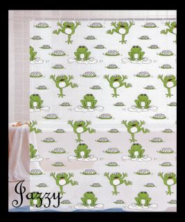 NEW Crystal Bay Lilly Pad Shower Curtain Frogs