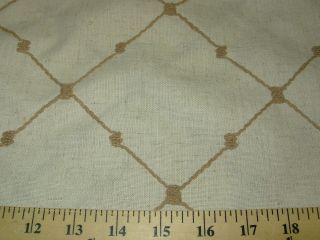 YDS~DIAMOND~WOOL HANDSTITCHED CREWEL COTTON UPHOLSTERY FABRIC~