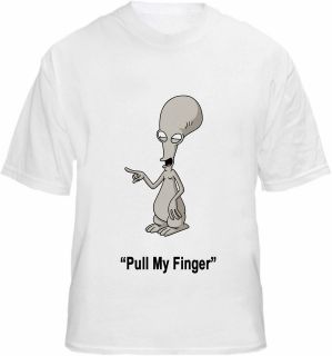 Roger The Alien T shirt Quote American Cartoon USA Tee