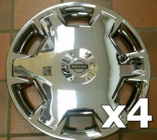 NEW SET of 4 Nissan Versa 07 11 Cube Hubcap Wheel Cover CHROME (Fits 
