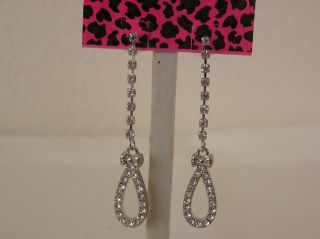 Betsey Johnson “Iconic Earring Collection” Crystal Drop Earrings