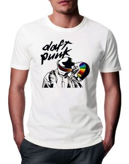 New Mens Daft Punk DJ Logo T Shirt Justice Electroma Helmet