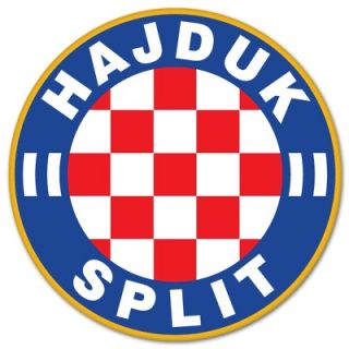Hajduk Split Croatian Football bumper sticker 4 x 4