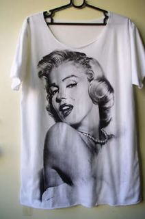 Marilyn Monroe Andy Warhol Pop Art Rock Film HAND CUT T Shirt M