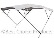 Bow Bimini Pontoon Deck Boat Cover Top 91 96 Grey 8 FT Includes 