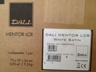 Dali Mentor LCR (Left/Centre/Rear) Home Cinema Speaker   White RRP £ 
