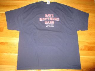 2006 DAVE MATTHEWS BAND FENWAY PARK BOSTON (2XL) Concert Tour T Shirt