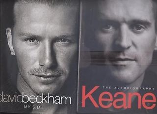 Two Manchester United Biographies David Beckham And Roy Keane.Both H/B