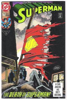 DC Comics 1993 Superman 75 4th print Very Fine doomsday death of 