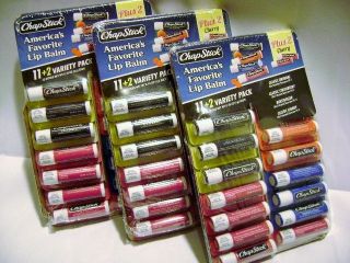 39 x CHAPSTICK Variety Pack Lip Balm Protection Original Cherry 