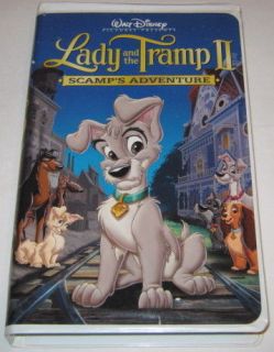 Lady and the Tramp II Scamps Adventure Walt Disney Home Video Tape 