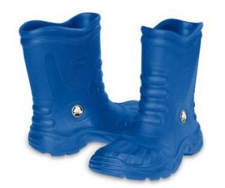 Crocs Youth Boys Girls NWOB NEW Georgie BLUE Rain Boots Rainboots 3 
