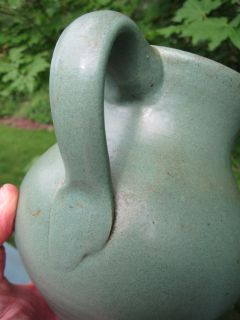antique art pottery pitcher urn pot vase vtg ohio zanesville stoneware 