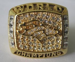 1997 Denver Broncos Super Bowl Ring World ChampionShip NFL ring size 